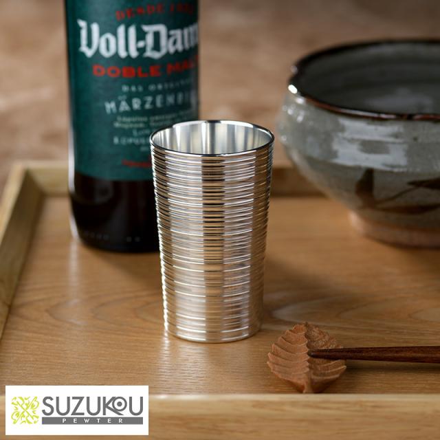 錫光 錫タンブラー ロクロ仕上げ 3オンス せんずじ  高級 日本 錫 おしゃれ 酒器 グラス 日本酒 焼酎 スズ  【送料無料】の通販は 8,800円
