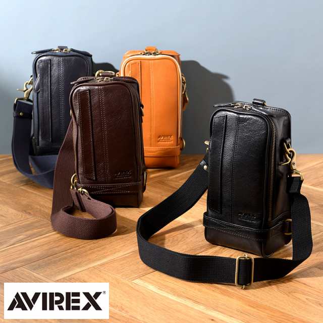 AVIREX BULTO レザー 2way ミニショルダーバッグ 【送料無料】の通販は