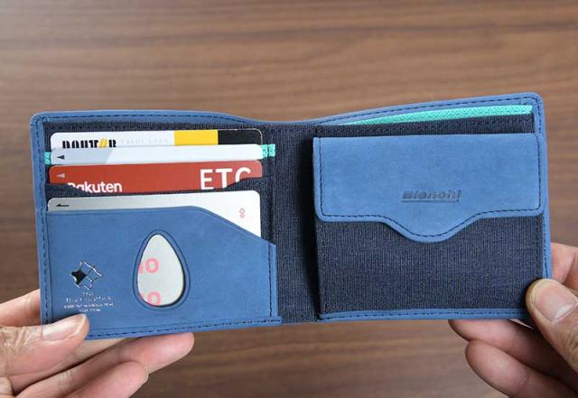 Bianchi 二つ折り財布 小銭入れあり brina 本革 イタリアンレザー 小銭