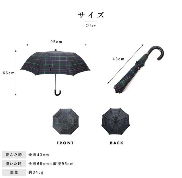 Ramuda トップレス折りたたみ傘 チェック 55cm 8本骨 雨傘 折りたたみ
