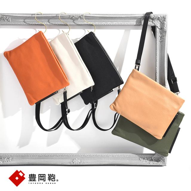 豊岡鞄 TOTTE シュリンクレザーサコッシュ  日本製 サコッシュバッグ レザー 牛革 おしゃれ 大人 かばん