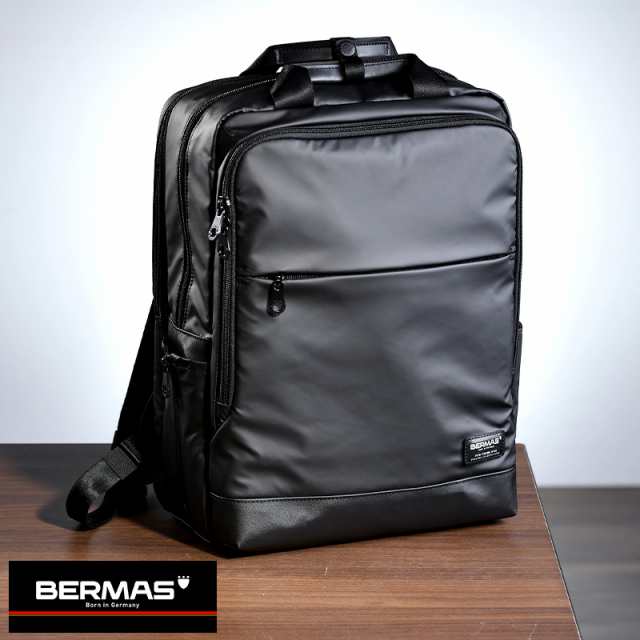 BERMAS 防水ビジネスリュック レインカバー付き 20L BIAS LITE WP ナイロン バックパック A4ファイル パソコン シンプル 大人 【送料