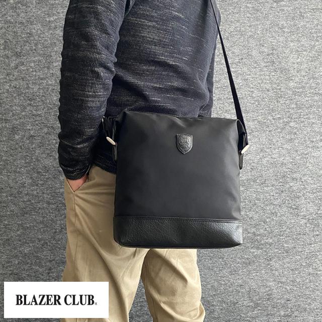 BLAZER CLUB 軽量 ナイロン 縦型 ショルダーバッグ  おしゃれ シンプル 軽い 大人 男性 かっこいい プレゼント おすすめ ギフト  【送料無料】