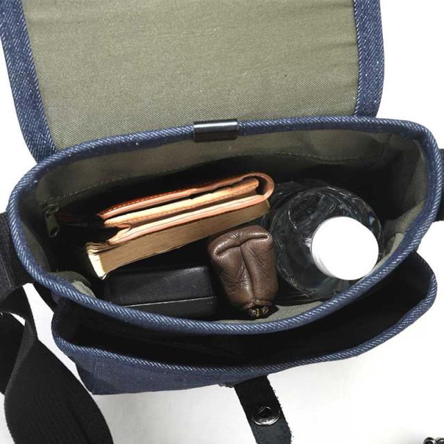 豊岡鞄 縦型ショルダーバッグ Stitch-on おしゃれ かっこいい