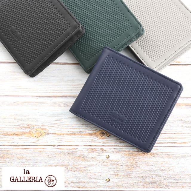 青木鞄 la GALLERIA 二つ折り財布 小銭入れあり Fumo  カード入れ 多い メンズ おしゃれ 男性 本革 30代 40代 50代  【送料無料】