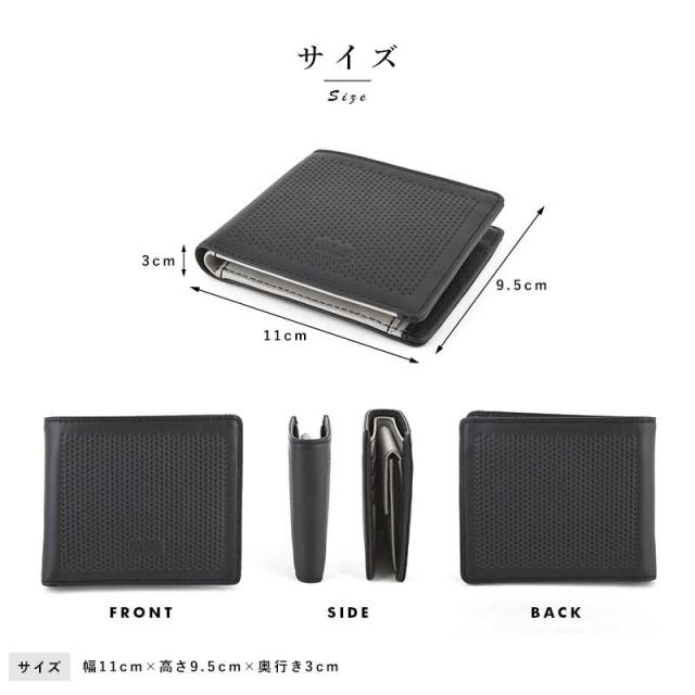 青木鞄 la GALLERIA 二つ折り財布 小銭入れあり Fumo カード入れ 多い