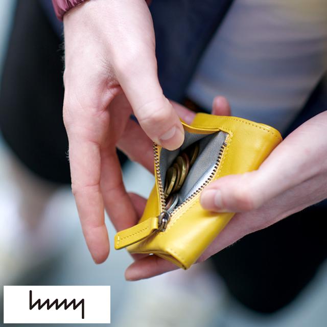 hmny casual 二つ折りスリム財布  メンズ おしゃれ コンパクト 本革 レザー ミニ財布 小銭入れ  【送料無料】の通販は 6,699円