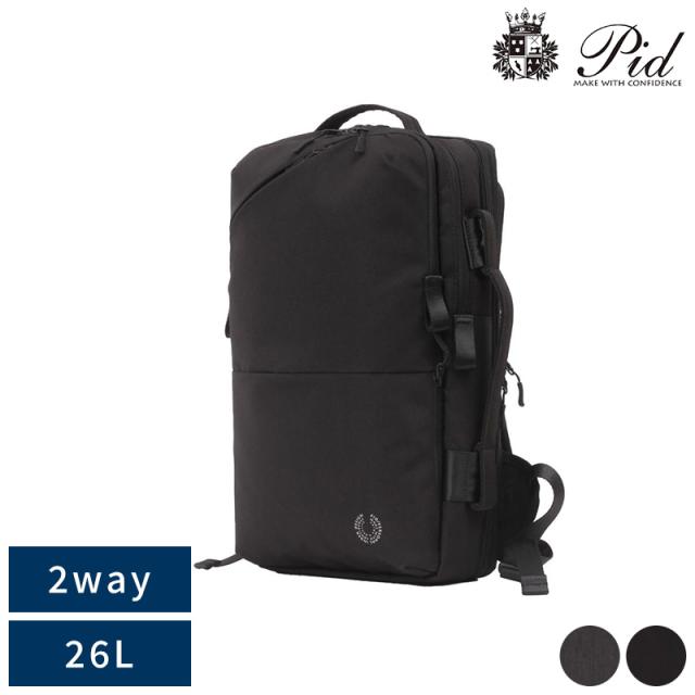 Pid 2wayトラベルビジネスバッグ 26L trabi  メンズ ビジネスバッグ リュック 大容量 ナイロン A4 B4 軽量 出張 キャリーオン可  【送料無料】