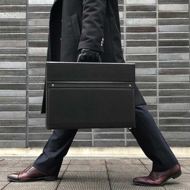 SADDLE 姫路レザー パイロットケース 幅44cm×マチ15cm 日本製 豊岡製 フライトケース メンズ 本革 ビジネスバッグ A3 大容量_2