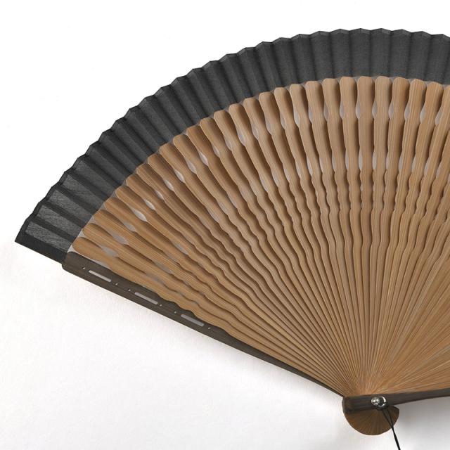 舞扇堂 紳士用扇子 五十間・煉 扇子袋セット 夏扇子 布扇子 高級 無地 おしゃれ ビジネス スーツ 30代 40代 50代 60代 プレゼント ギフト  【送料無料】 舞扇堂 紳士用扇子 五十間・煉 扇子袋セット 夏扇子 布扇子