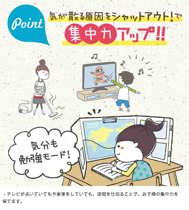 Livgak リビガク 集中できる勉強ブース 手元が暗くなりにくい リビング学習 パーテーション テーブル 学習机 バインダーの通販はau Pay マーケット こどもと暮らし