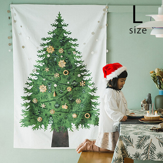nunocoto クリスマスツリータペストリー（大）：さこももみ【A】at holy night クリスマス ツリー タペストリー オーナメント 飾り の通販は 5,143円