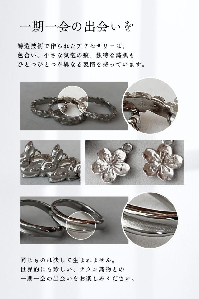 純チタン ペンダントトップ 花玉 平大 赤 白 黒 緑 青 T256GS チタン 梅の花 うめ 梅 ウメ うめの花 トップ ヘッド ペンダントヘッド アレルギーフリー ニッケルフリー ノンアレルギー チャーム ユニセックス メンズ レディース_7