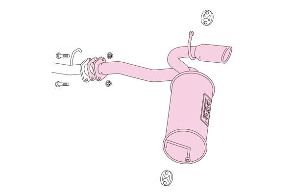 プレオRA2 フジツボマフラー プレオRA2 フジツボマフラー