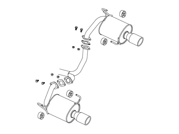 納品先限定 FUJITSUBO フジツボ ワゴリス マフラー YA9 エクシーガ 2.5 NA(アプライドB) H21.12〜H22.3 450-67011の通販は