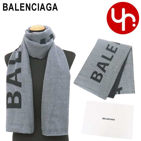 バレンシアガ BALENCIAGA マフラー 530047 420B0 グレー ブティック メンズ レディース プレゼント ギフト 人気 ブランド おすすめ 女性