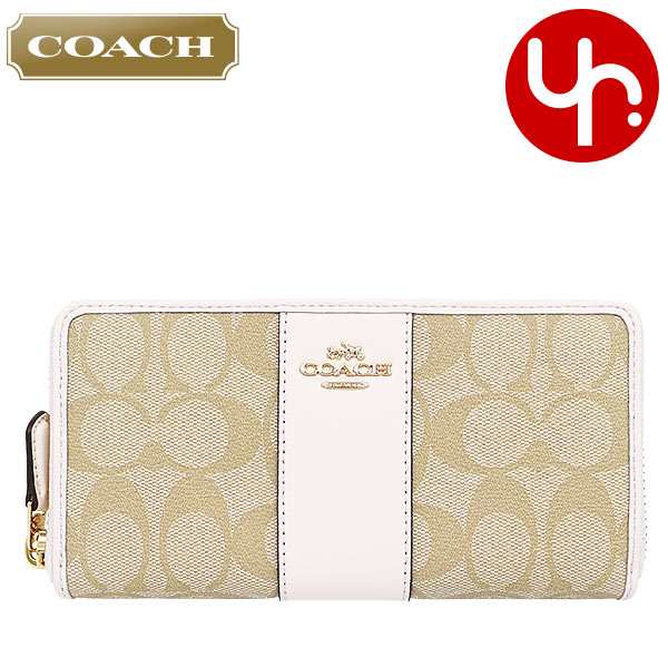 コーチ COACH 財布 長財布 F54630 54630 ライトカーキ×チョーク ...