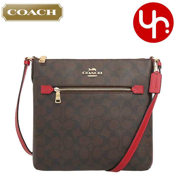 コーチ COACH ショルダーバッグ FC1554 C1554 ブラウン×1941レッド ...