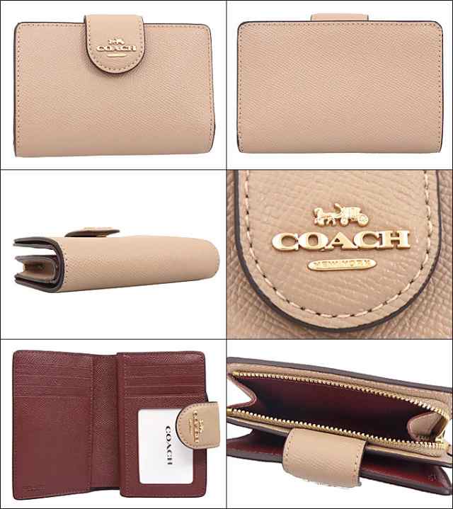 COACH F06390 ミディアムコーナージップ ウォレット 二つ折り財布