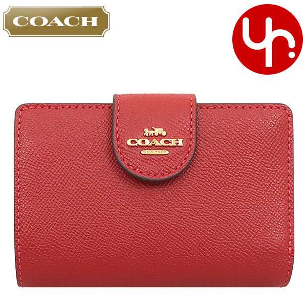 新品 COACH コーチ 折り財布 レディース L字ファスナー 女性 6390