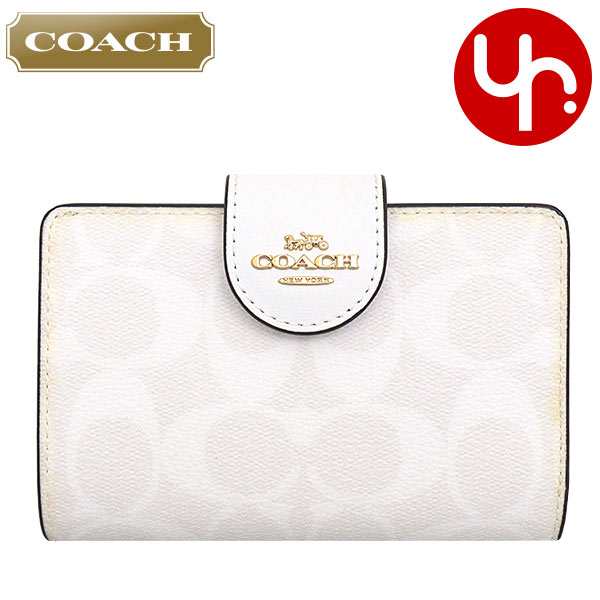 【訳あり品】コーチ COACH 二つ折り財布 FC0082 C0082 チョーク×グレイシャーホワイト アウトレット レディース プレゼント ギフト 人気