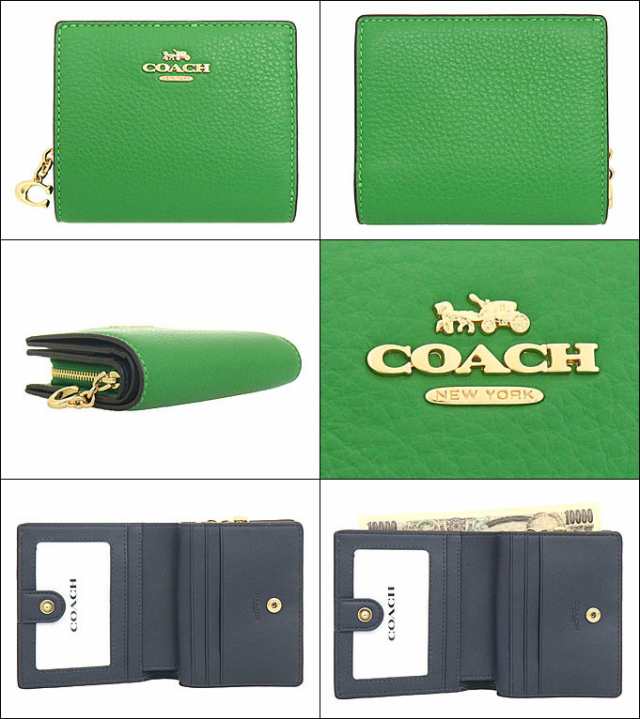 感謝価格】 COACH コーチ 折り財布 ケリーグリーン 緑色 agapeeurope.org