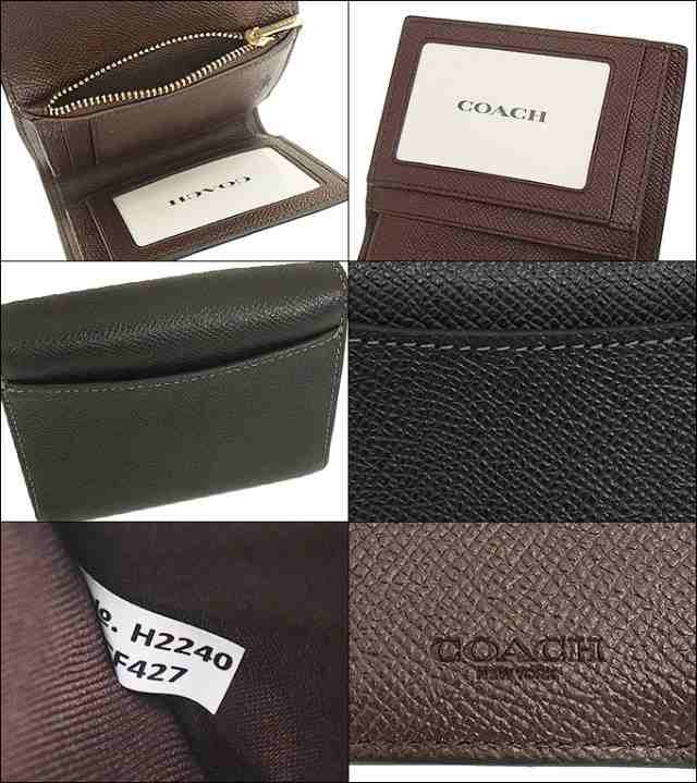 コーチ COACH 三つ折り財布 FCF427 CF427 ブラック アウトレット