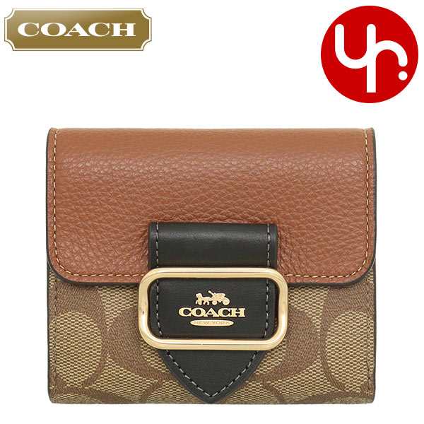 コーチ COACH 二つ折り財布 FCF472 CF472 カーキマルチ アウトレット