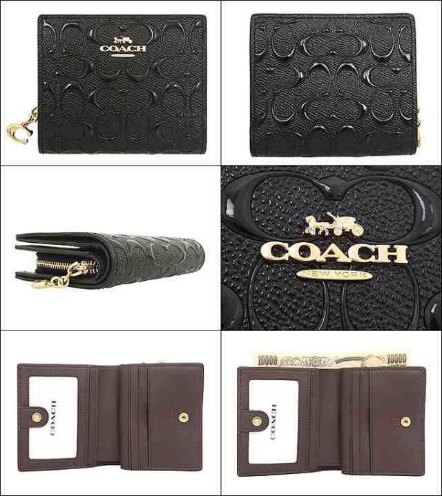 コーチ COACH 二つ折り財布 FCH594 CH594 ブラック アウトレット