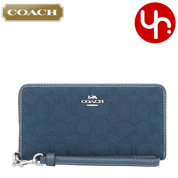 コーチ COACH 長財布 FCU150 CU150 デニム×ダークデニム
