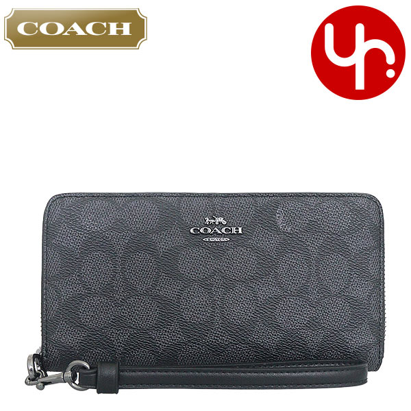 コーチ COACH 長財布 FCW778 CW778 チャコール×ブラック アウトレット レディース プレゼント ギフト 人気 ブランド おすすめ 女性 男性の通販は