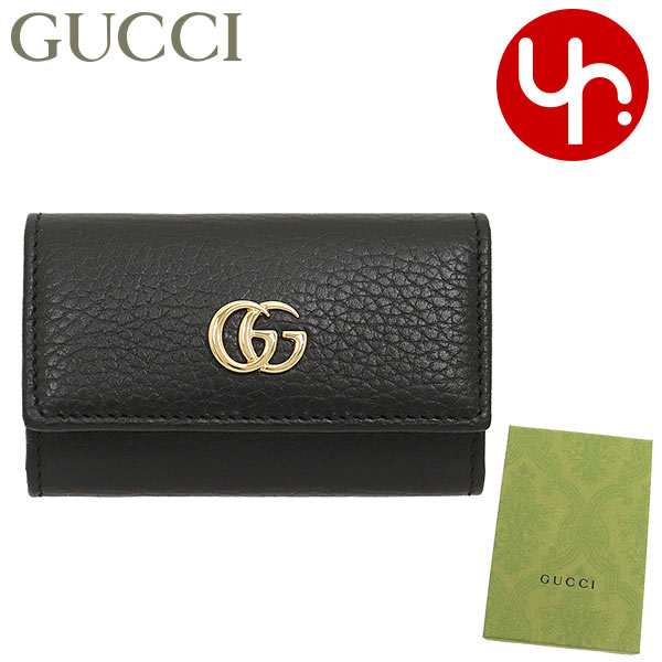 安心保障付き グッチ GUCCI キーケース 456118 CAO0G ブラック