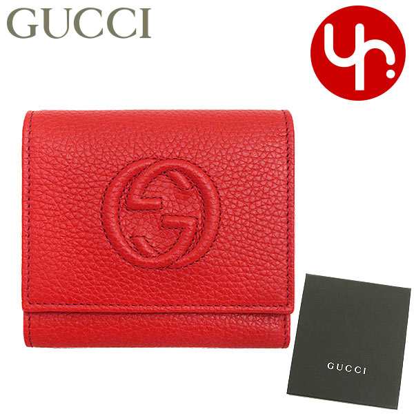 グッチ GUCCI 二つ折り財布 598207 A7M0G ヴィブラントレッド