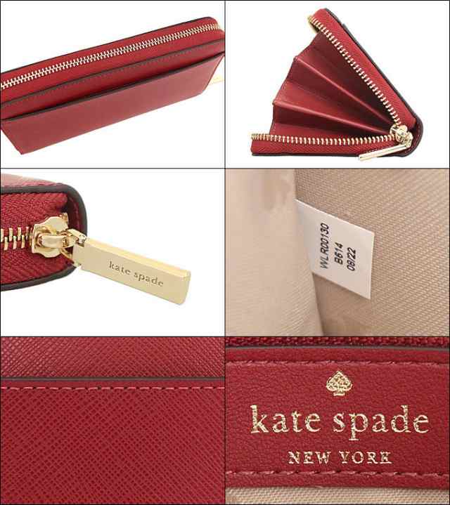 ケイトスペード kate spade 長財布 WLR00130 レッドカラント