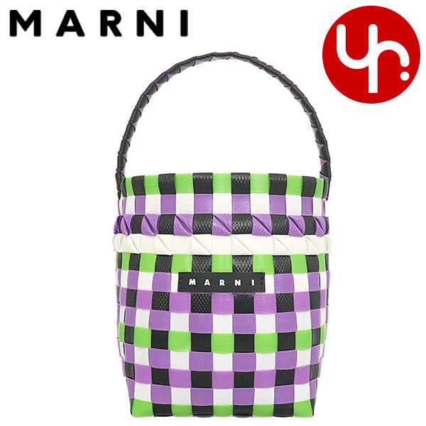 マルニ MARNI ハンドバッグ M00332 M00IW パープル×ブラック ブティック レディース プレゼント ギフト 人気 ブランド おすすめ 女性