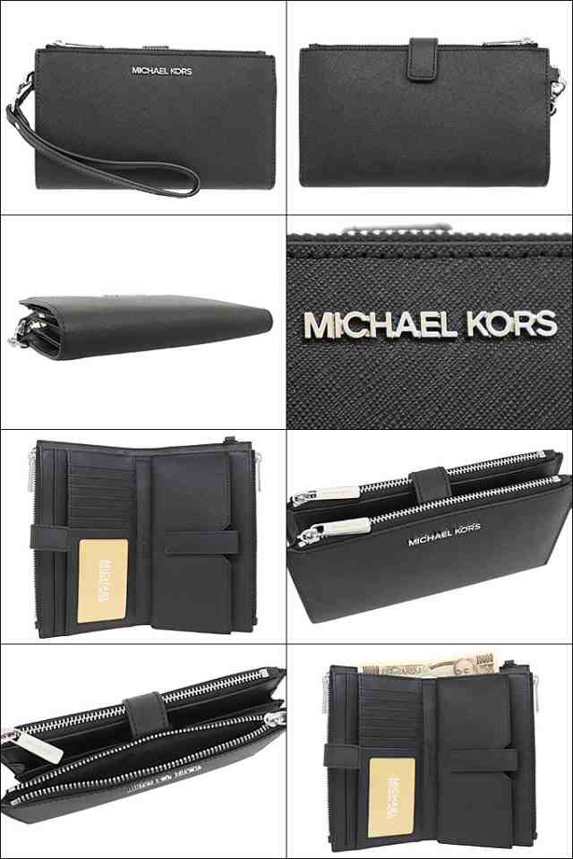 マイケルコース MICHAEL KORS 財布 二つ折り財布 35F8STVW0L ブラック アウトレット レディース プレゼント ギフト 人気  ブランド おすす｜au PAY マーケット