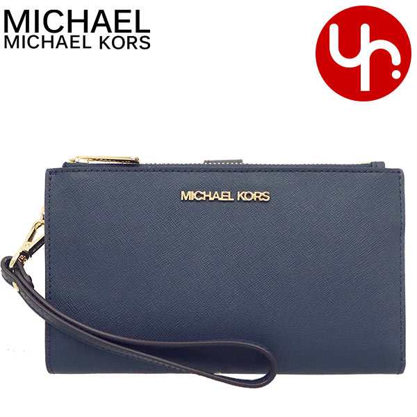 マイケルコース MICHAEL KORS 財布 長財布 35F8GTVW0L ネイビー 特別送料無料 ジェット セット トラベル レザー ラージ ダブル ジップ リ