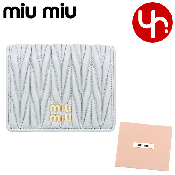 ミュウミュウ miumiu 二つ折り財布 5MV204 2FPP ペルラ