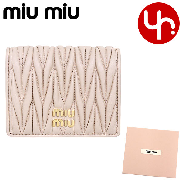 ミュウミュウ miumiu 二つ折り財布 5MV204 2FPP チプリア ブティック レディース プレゼント ギフト 人気 ブランド おすすめ 女性 男性の通販は