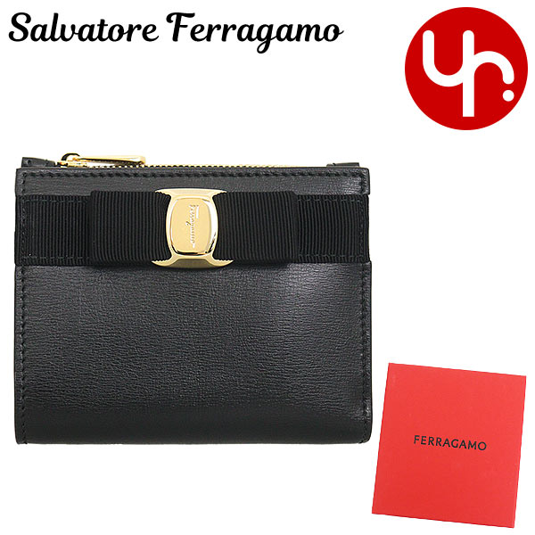 サルヴァトーレ フェラガモ Salvatore Ferragamo 二つ折り財布 22 E009 ネロ  ブティック レディース プレゼント ギフト 人気 ブランド おすすめ 女性 男性の通販は 45,780円