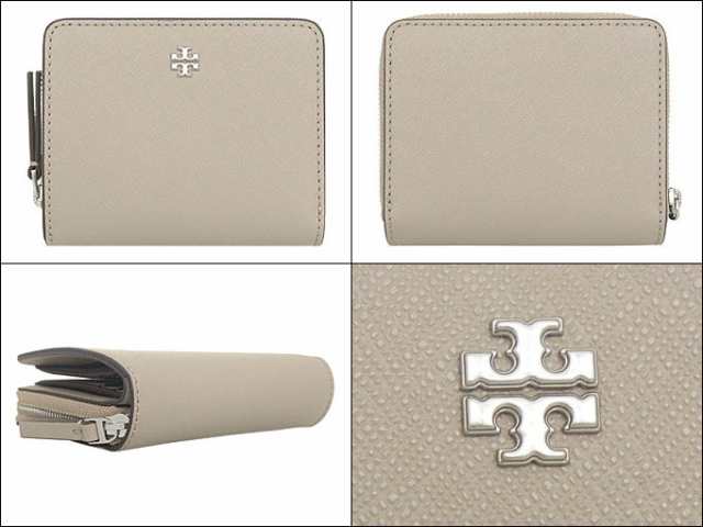 トリーバーチ TORY BURCH 二つ折り財布 147606 0223 グレーチョーク