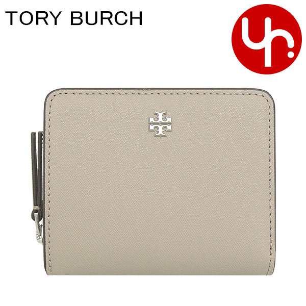 トリーバーチ TORY BURCH 二つ折り財布 147606 0223 グレーチョーク