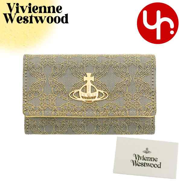 ヴィヴィアン ウエストウッド Vivienne Westwood キーケース 51020001 W00I2 ゴールド×グレー ブティック レディース プレゼント ギフト