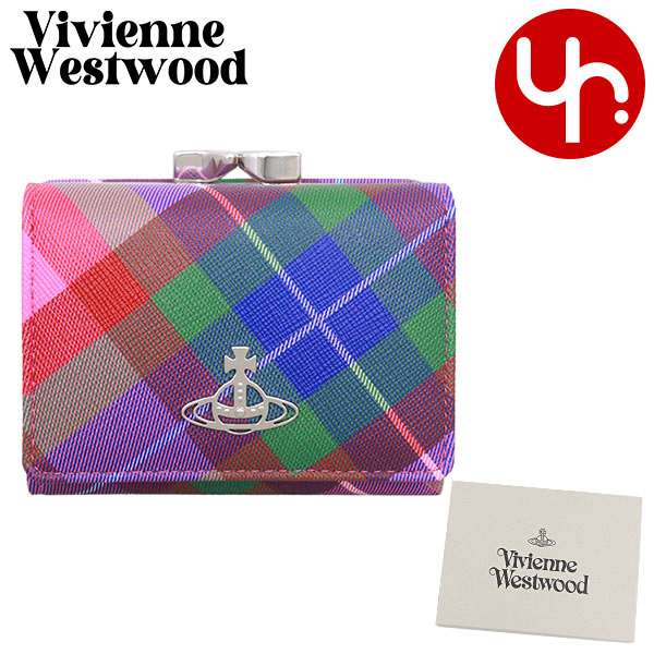 ヴィヴィアン ウエストウッド Vivienne Westwood 三つ折り財布 5115002NW S001O キャンディタータン ブティック レディース 女性 男性 44,800円