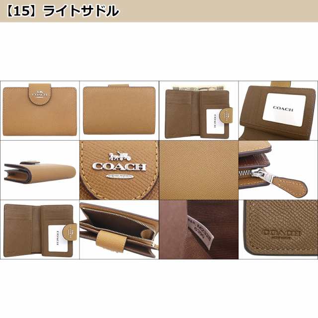 コーチ COACH 財布 二つ折り財布 F06390 6390 ラグジュアリー クロスグレーン レザー ミディアム コーナー アウトレット  レディースの通販はau PAY マーケット - インポートコレクションYR | au PAY マーケット－通販サイト