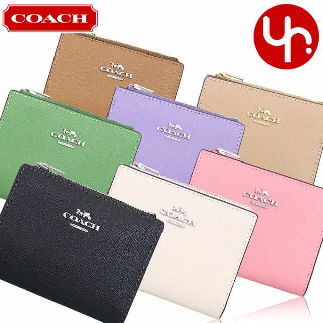 コーチ COACH 財布 二つ折り財布 FCR983 CR983 クロスグレーン レザー ビルフォールド ウォレット アウトレット レディース