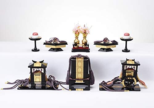 雛人形 25号 6点道具 3段用 木製 六品揃 雛道具 ひな人形 (金箔正倉院)の通販は 22,725円