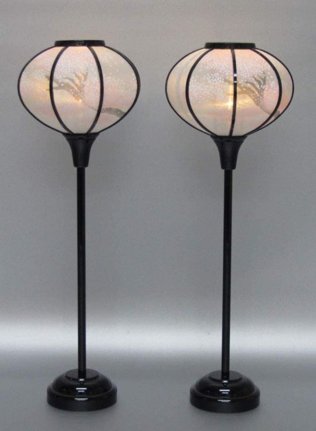 部品売りコードレス ぼんぼり 京かすみ 雪洞LED 電池式 雛人形 ひな人形 40cm