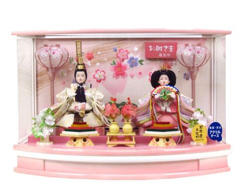 雛人形セット アクリルケース入り 雛人形アクリルケース飾り 間口48cm 親王ケース飾り YN1269C