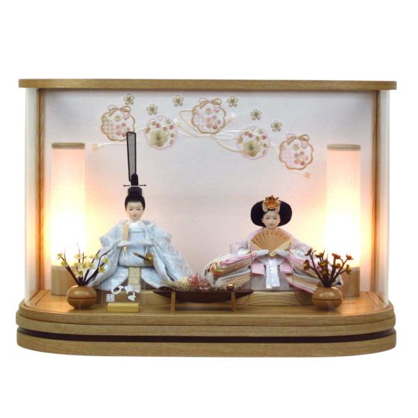 雛人形アクリルケース飾り 間口50cm奥行30cm高さ35cm 親王ケース飾り YN1295HC 可愛いひな人形 ケース飾り アクリル 初節句 桃の節句 ケース入り 94,800円